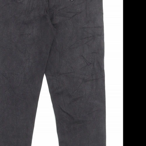 Marks and Spencer Womens Black Cotton Skinny Jeans Size 14 L24 in Regular Button