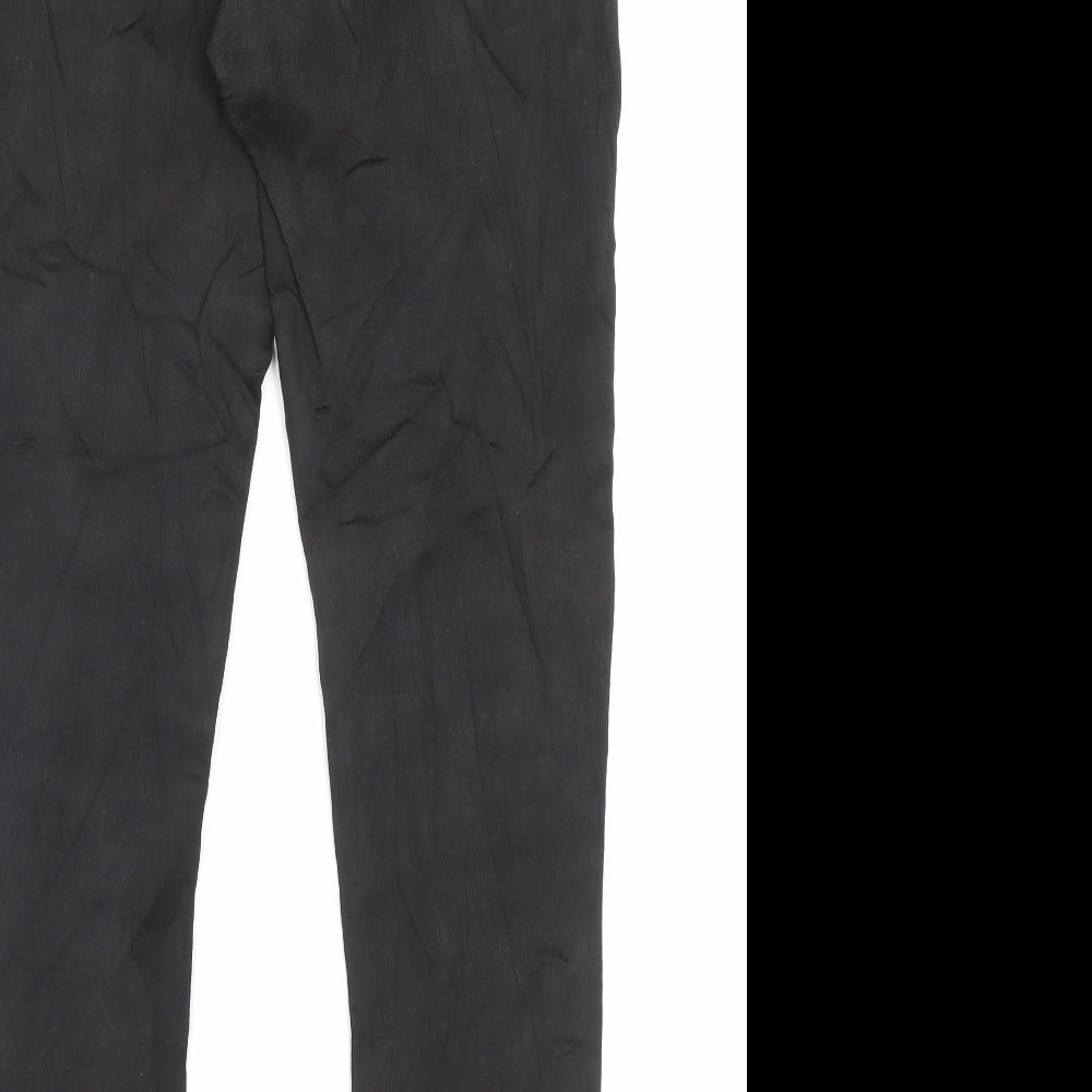 Marks and Spencer Womens Black Cotton Skinny Jeans Size 12 L30 in Regular Button