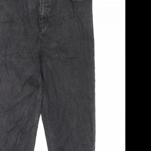 Marks and Spencer Womens Black Cotton Skinny Jeans Size 14 L26 in Regular Button