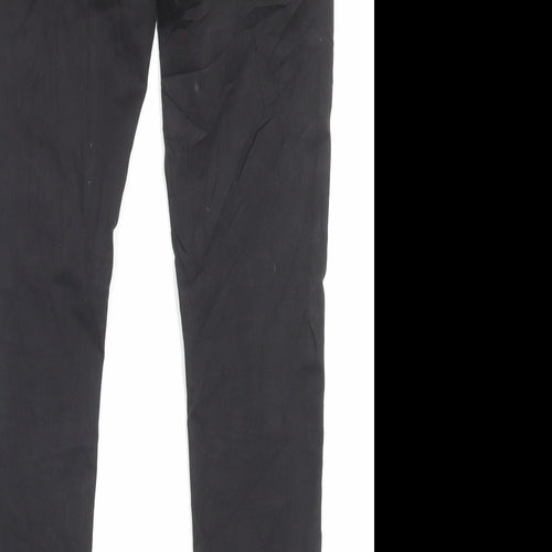 Denim & Co. Womens Black Cotton Skinny Jeans Size 12 L29 in Regular Button