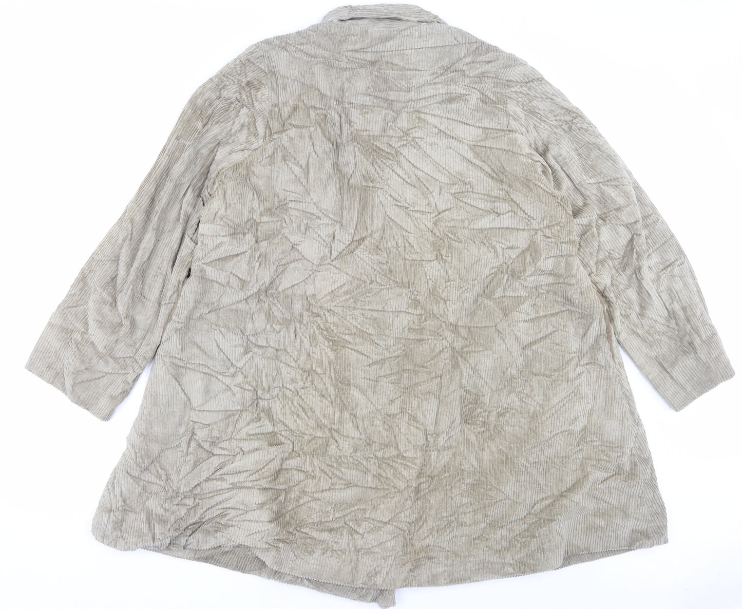 Preworn Womens Brown Jacket Size L Button