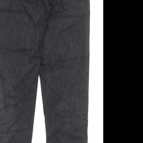 Topshop Womens Black Cotton Mom Jeans Size 26 in L32 in Regular Button