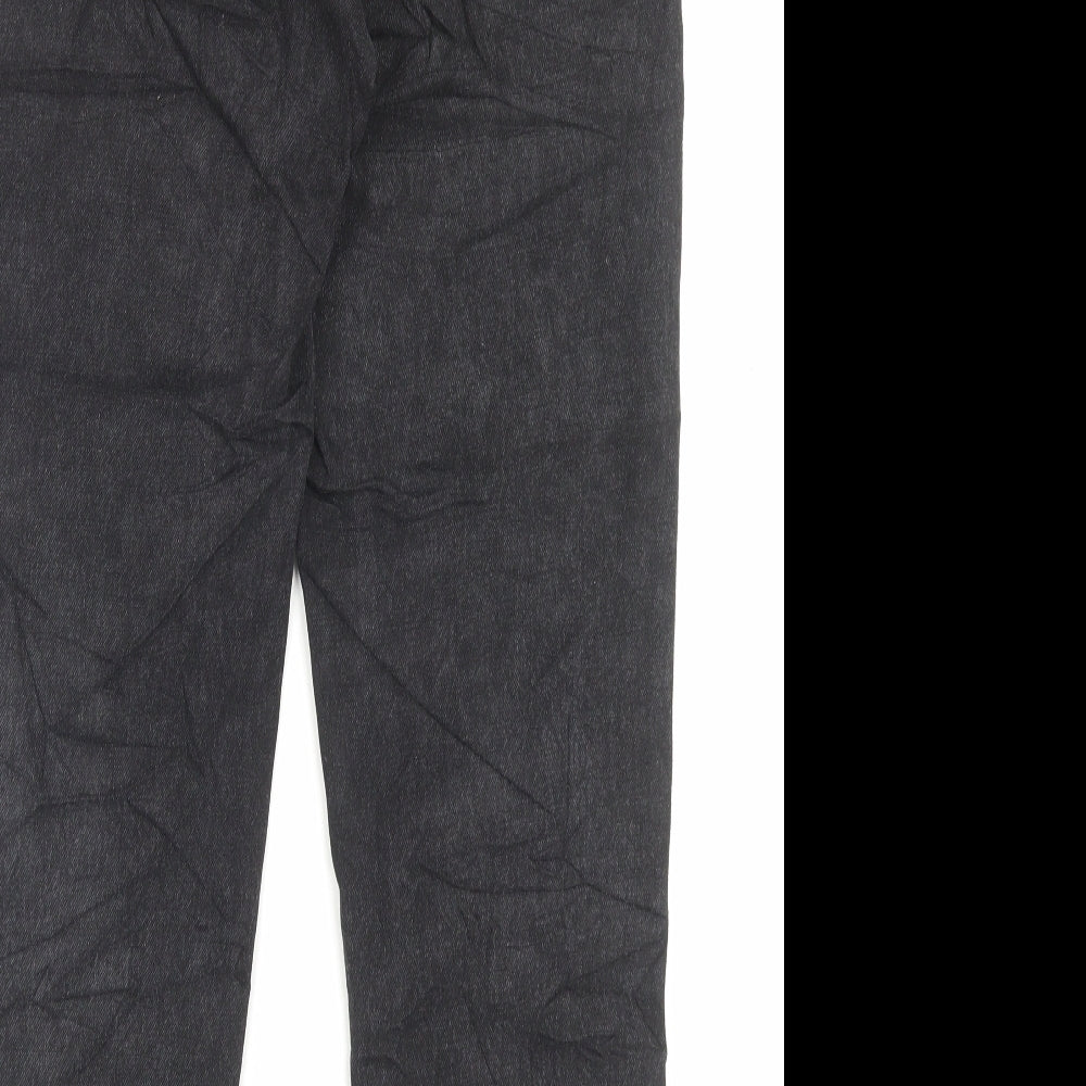 Topshop Womens Black Cotton Mom Jeans Size 26 in L32 in Regular Button