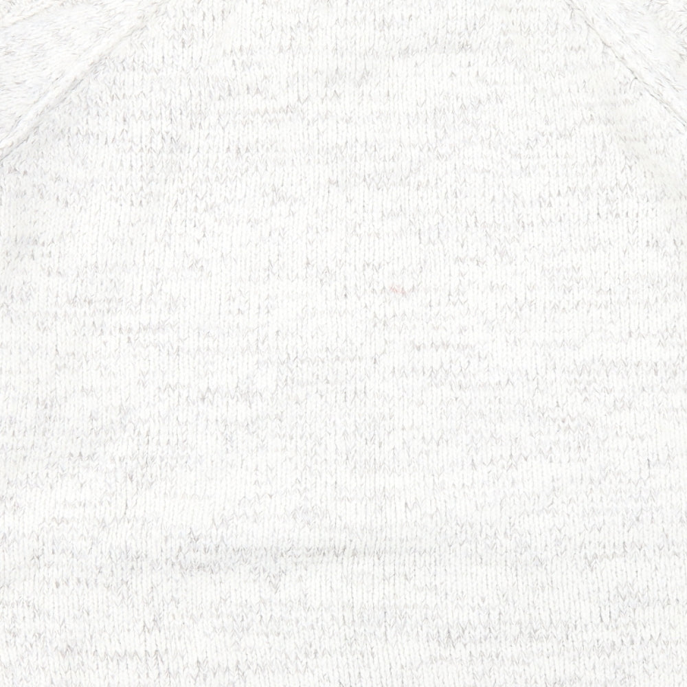 Marks and Spencer Mens Grey High Neck Acrylic Pullover Jumper Size 2XL