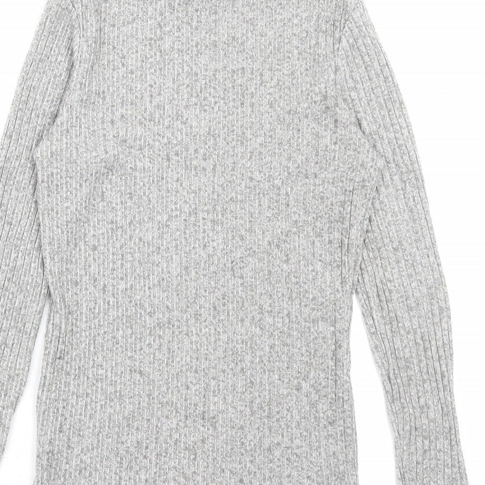 Atmosphere Womens Gold Round Neck Viscose Pullover Jumper Size 8