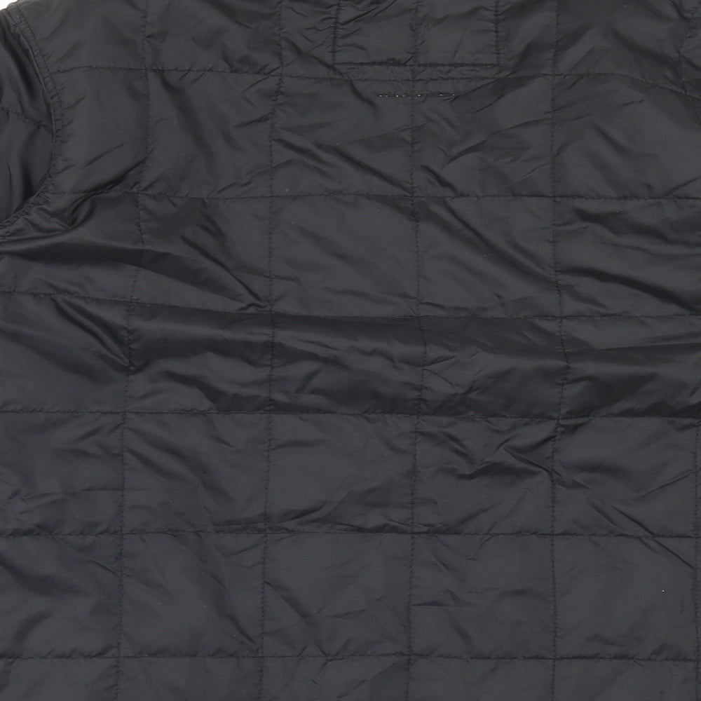Timberland Mens Black Quilted Jacket Size M Zip