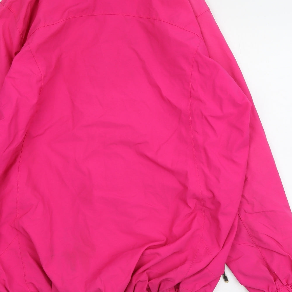 Karrimor Womens Pink Rain Coat Coat Size 16 Zip