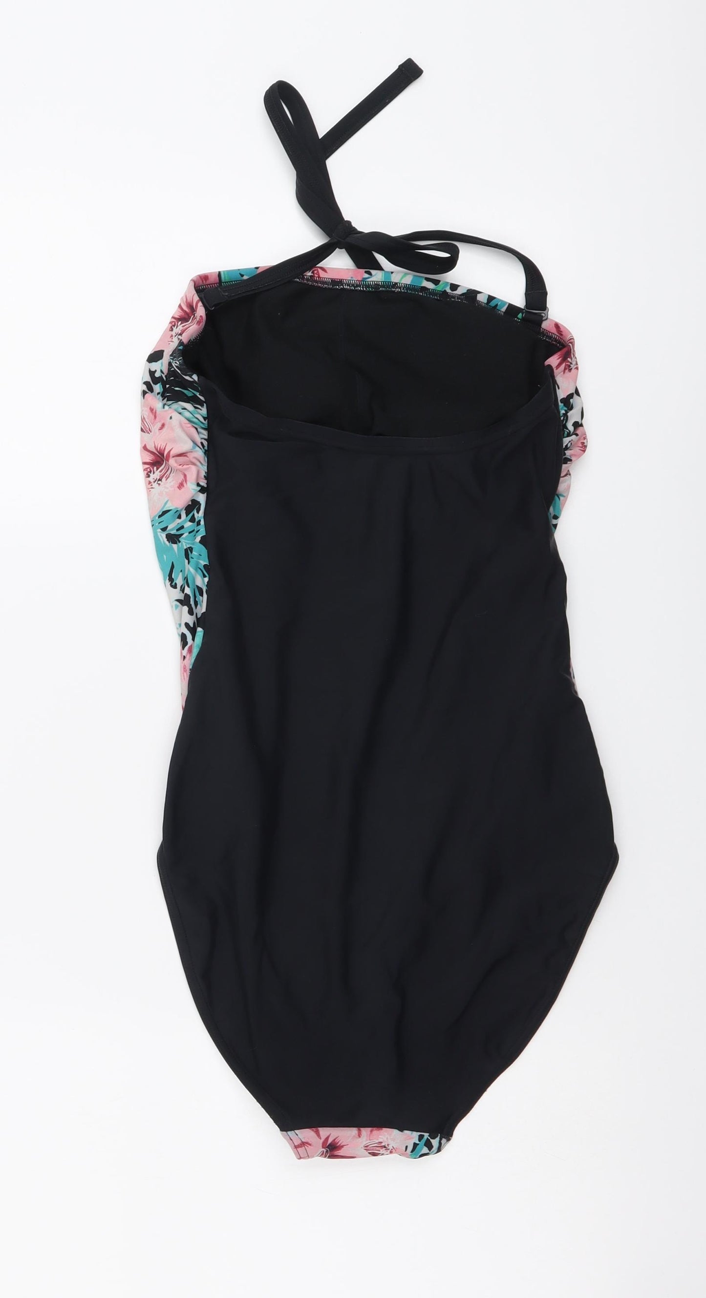 George Womens Multicoloured Geometric Polyester One Piece Size 12