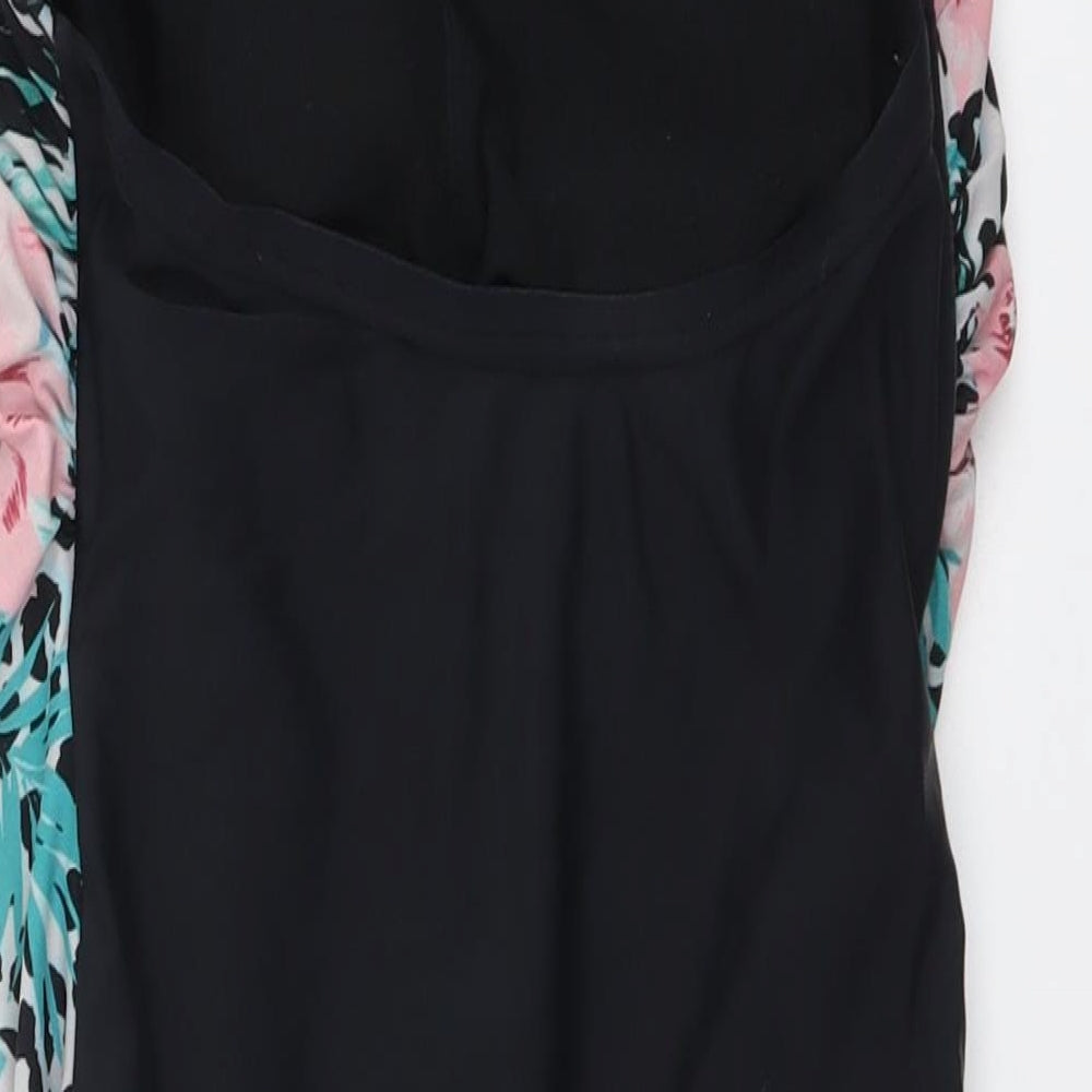 George Womens Multicoloured Geometric Polyester One Piece Size 12