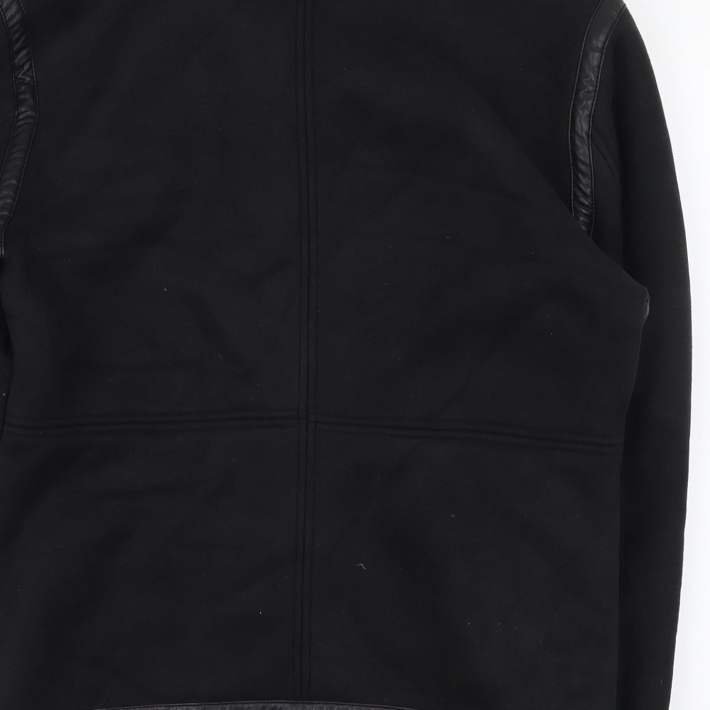 River Island Mens Black Jacket Size L Zip