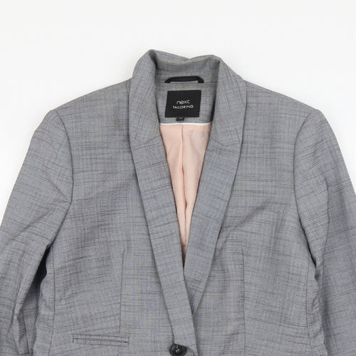 NEXT Womens Grey Polyester Jacket Suit Jacket Size 10