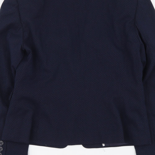 Marks and Spencer Womens Blue Polyester Jacket Suit Jacket Size 10