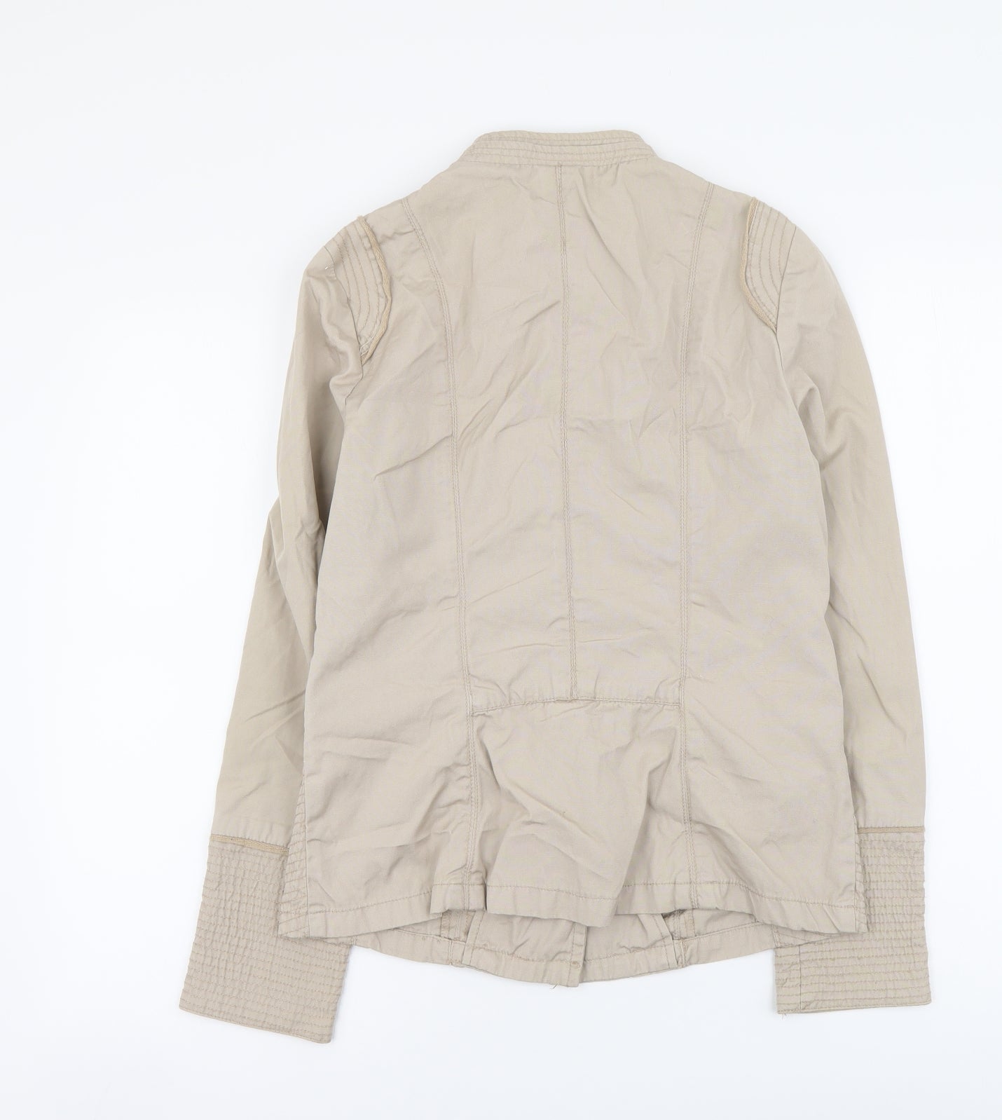 Jasper Conran Womens Beige Jacket Size 12 Button
