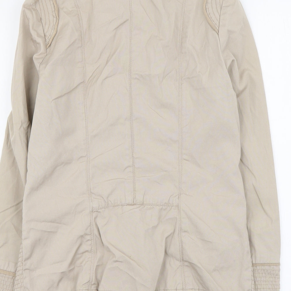 Jasper Conran Womens Beige Jacket Size 12 Button