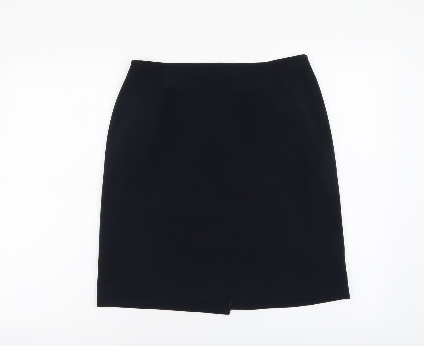 Kasper Womens Blue Polyester Mini Skirt Size 8 Zip