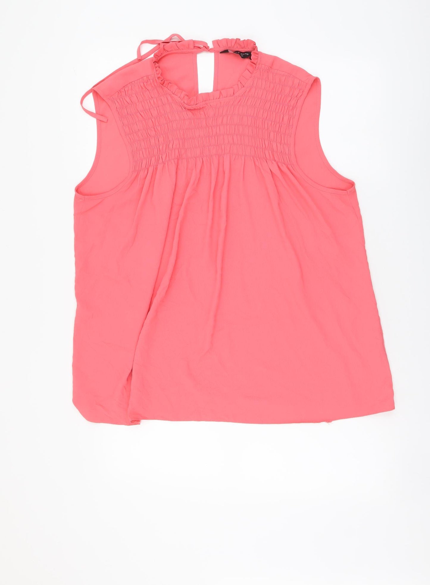 Dorothy Perkins Womens Pink Polyester Basic Blouse Size 20 High Neck
