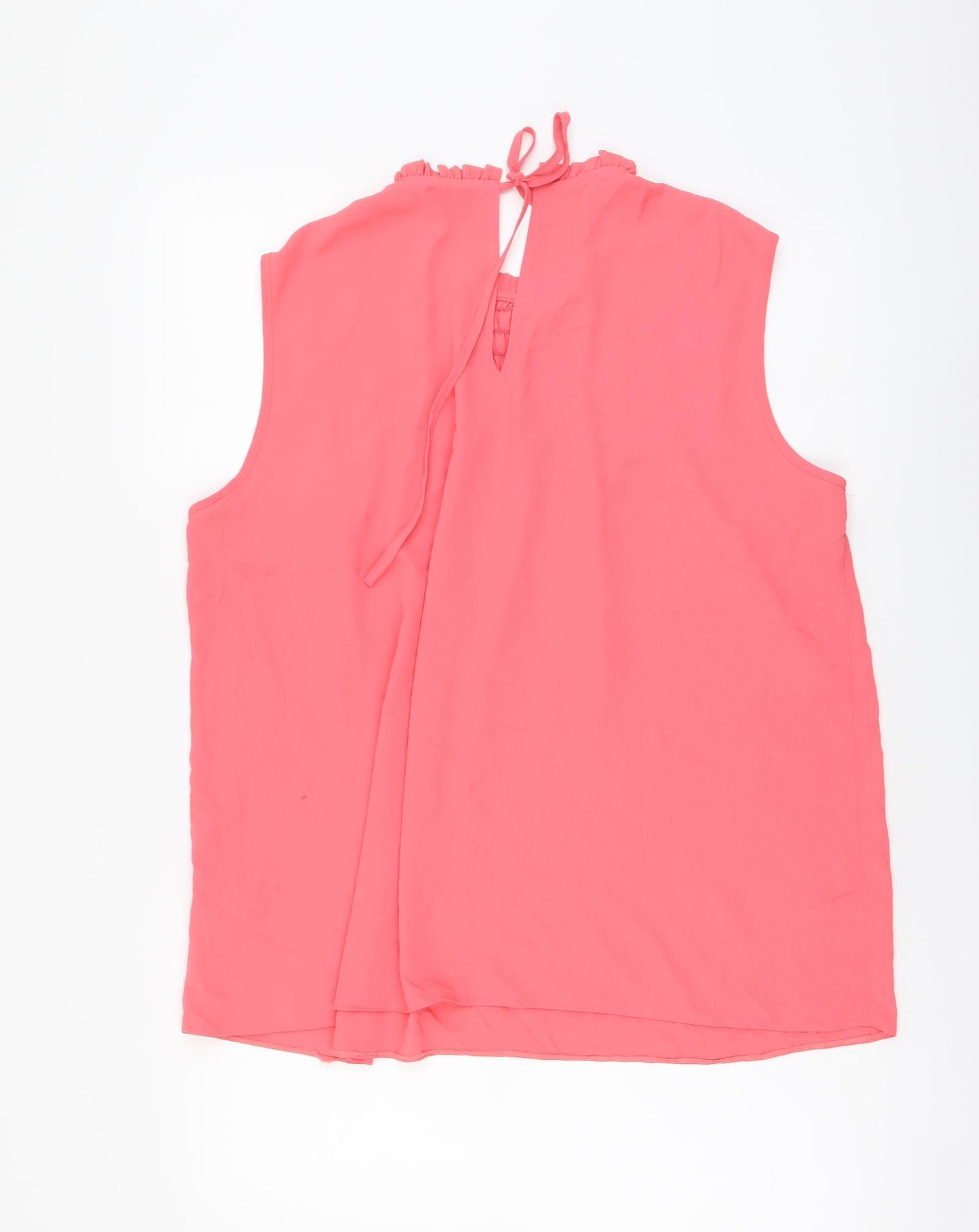 Dorothy Perkins Womens Pink Polyester Basic Blouse Size 20 High Neck