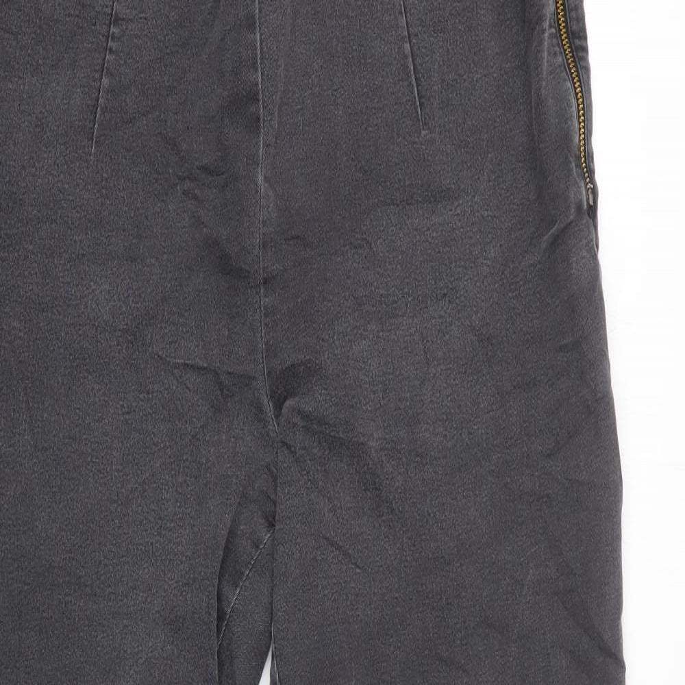 Phase Eight Womens Black Cotton Skinny Jeans Size 14 L28 in Regular Zip