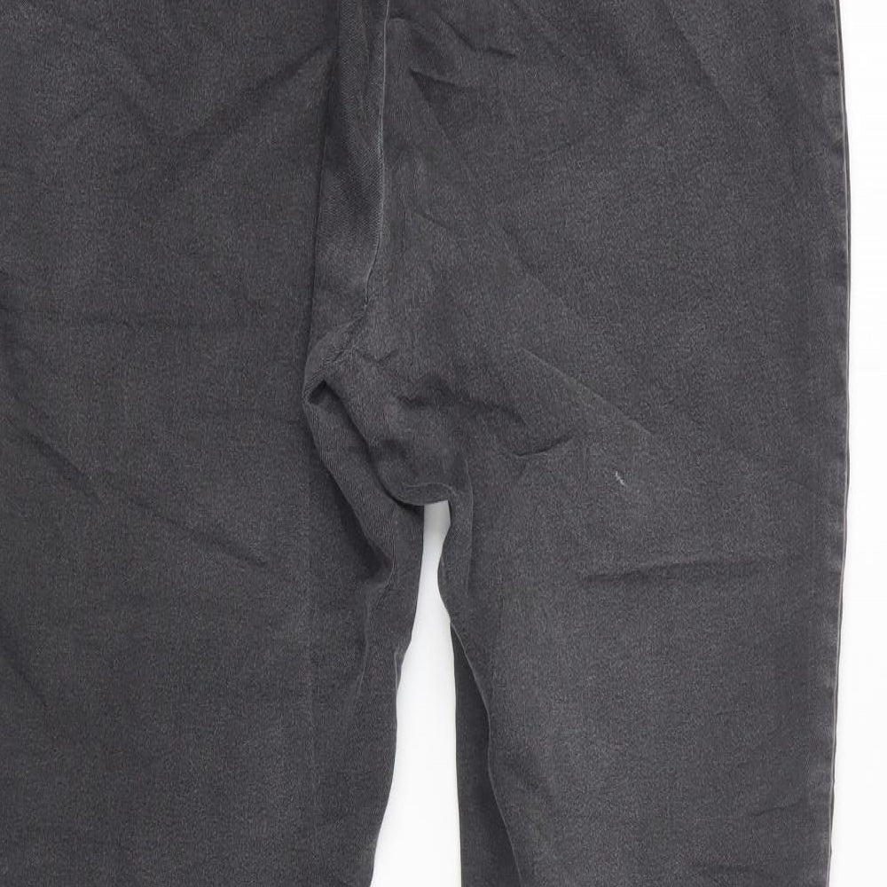 Phase Eight Womens Black Cotton Skinny Jeans Size 14 L28 in Regular Zip