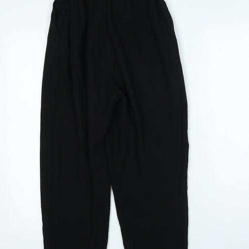 Stradivarius Womens Black Polyester Trousers Size 10 L23 in Regular Zip