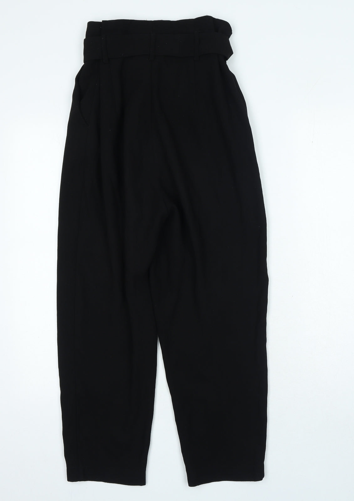 Stradivarius Womens Black Polyester Trousers Size 10 L23 in Regular Zip