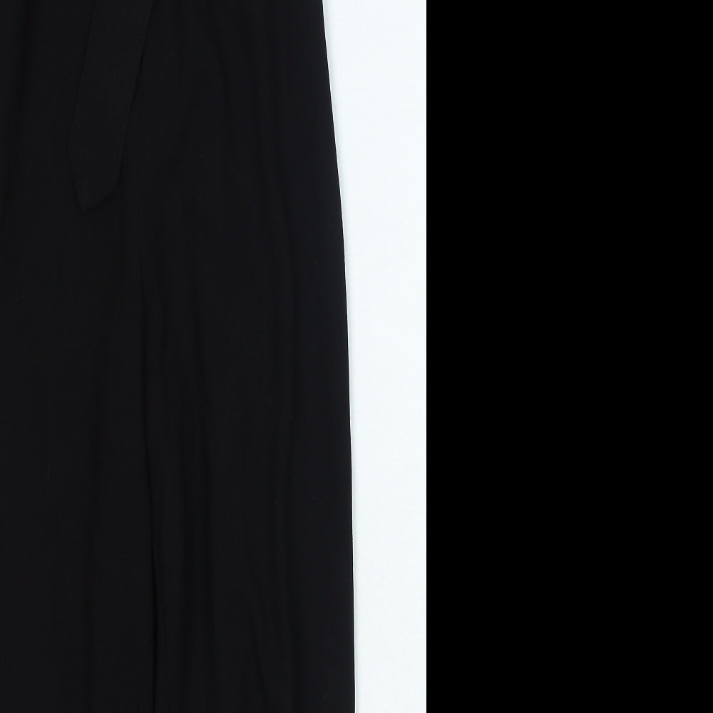 Stradivarius Womens Black Polyester Trousers Size 10 L23 in Regular Zip
