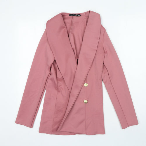 I SAW IT FIRST Womens Pink Jacket Blazer Size 6