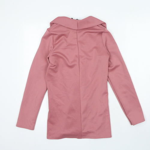 I SAW IT FIRST Womens Pink Jacket Blazer Size 6