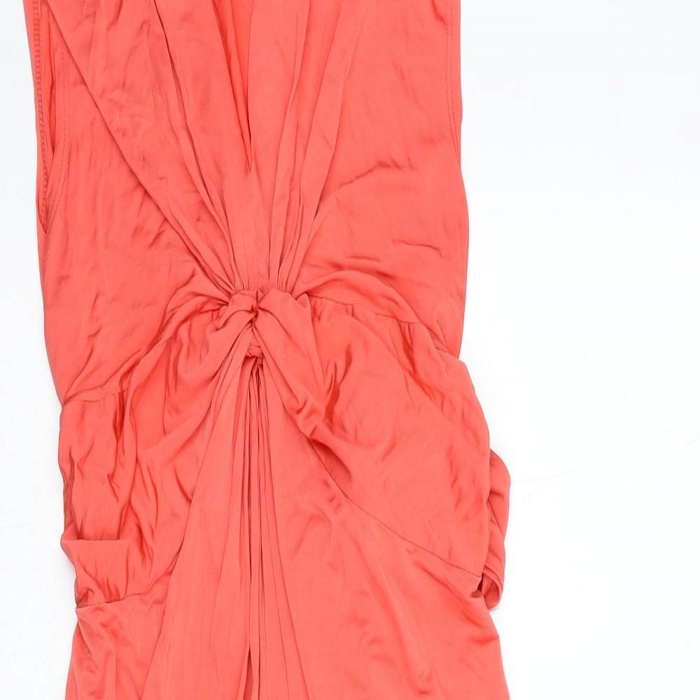 River Island Womens Pink Viscose A-Line Size M Round Neck Pullover