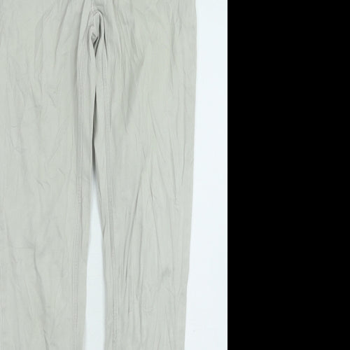 H&M Womens Grey Cotton Skinny Jeans Size 8 L30 in Regular Zip