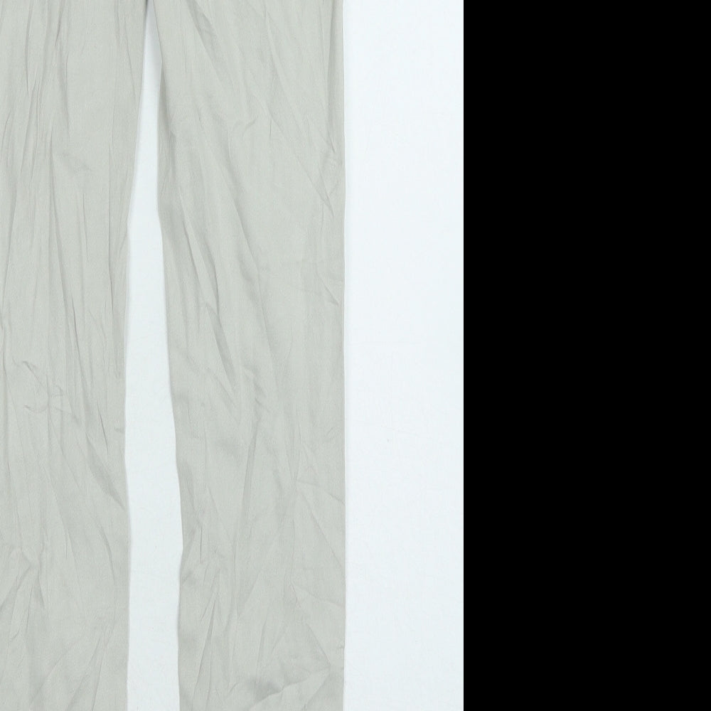 H&M Womens Grey Cotton Skinny Jeans Size 8 L30 in Regular Zip