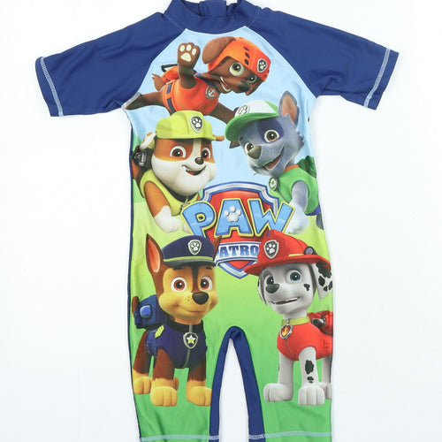 Nickelodeon Boys Blue Snowsuit Size 4 Years Zip - Swimsuit Paw Patrol