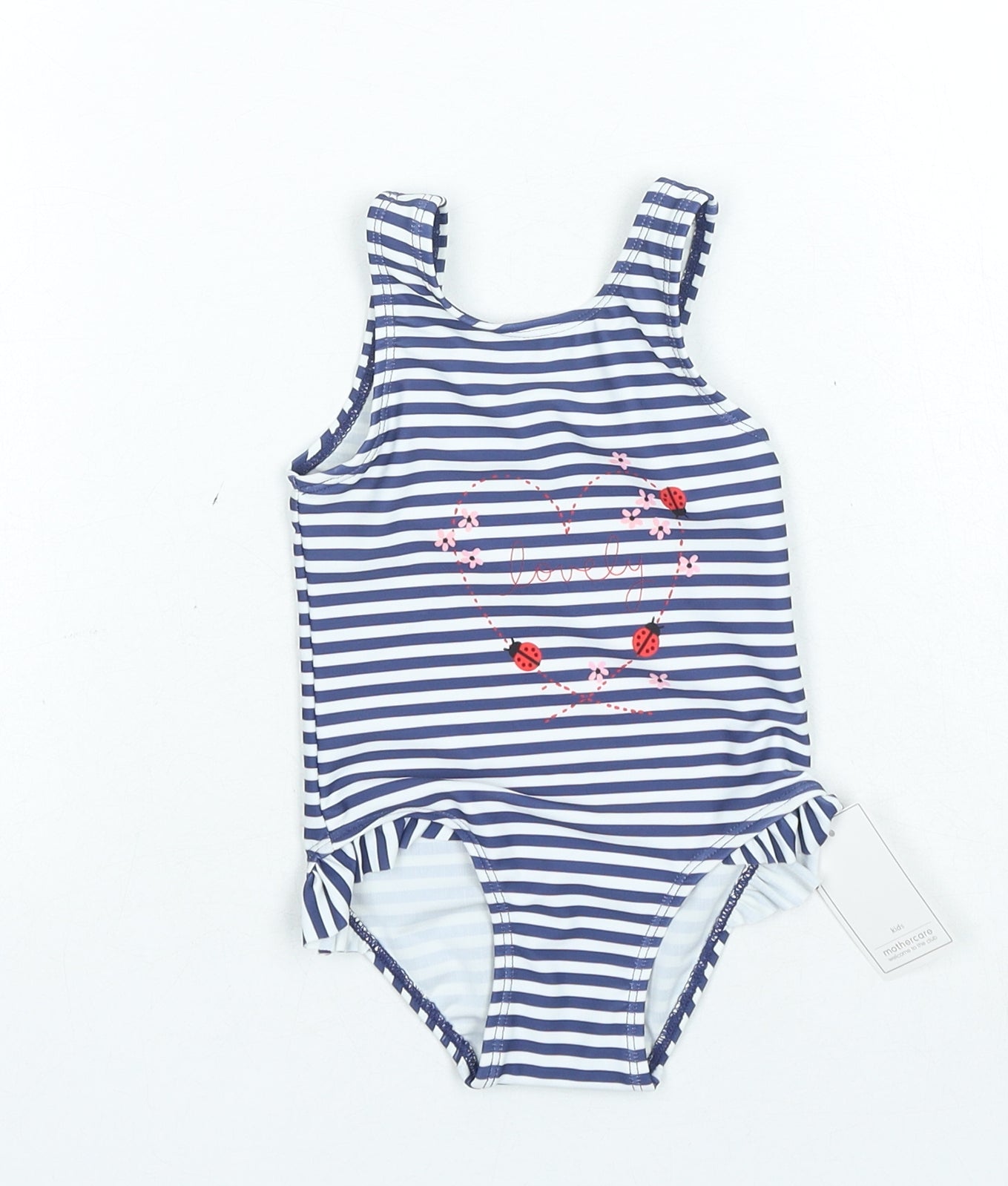 Mothercare Girls Multicoloured Polyester Babygrow One-Piece Size 9-12 Months - sw