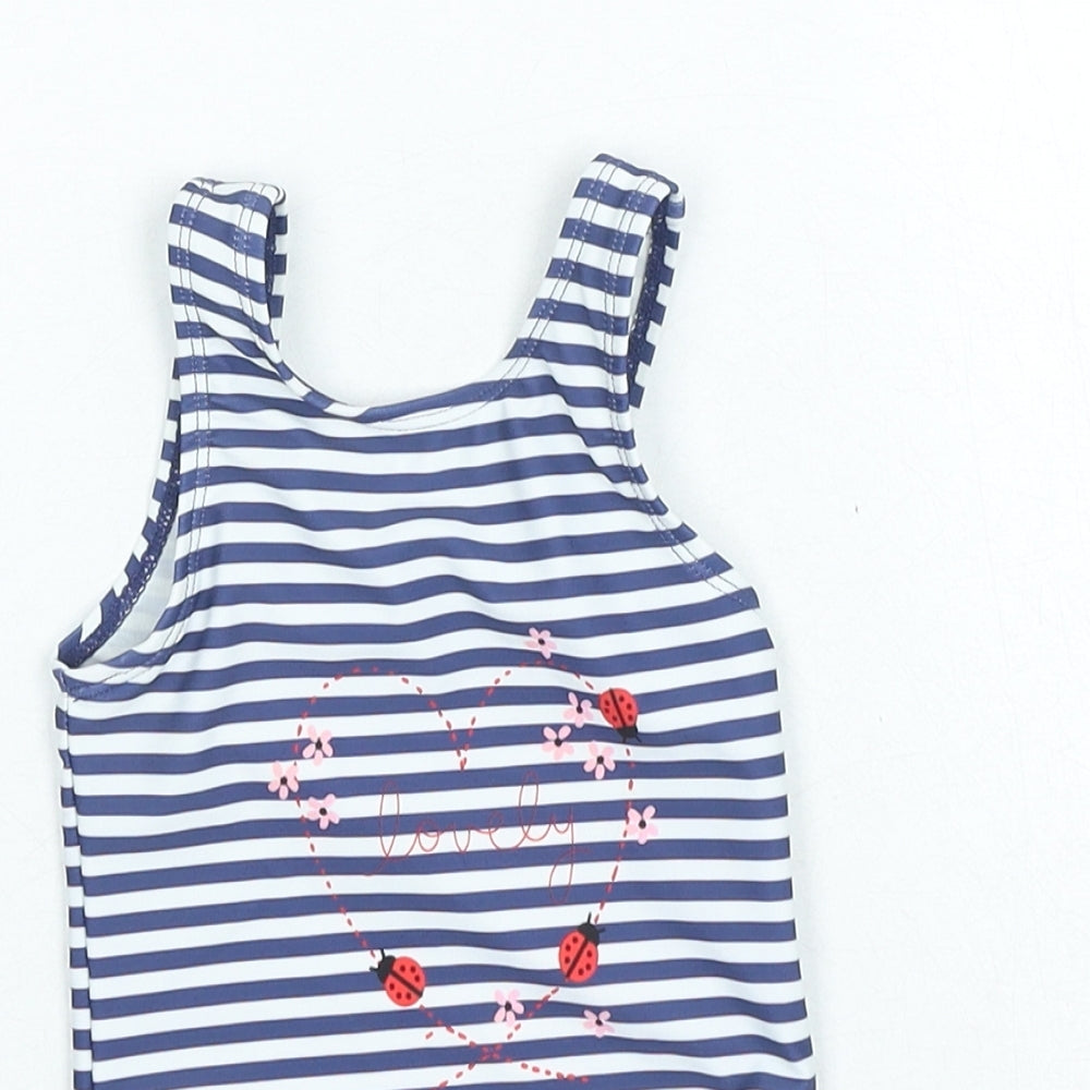 Mothercare Girls Multicoloured Polyester Babygrow One-Piece Size 9-12 Months - sw