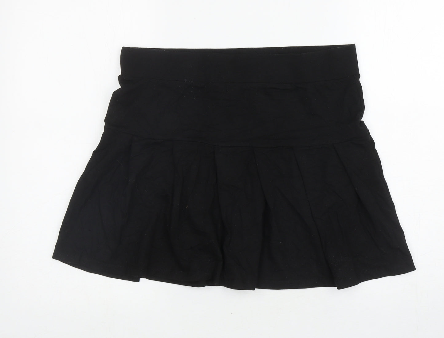 Primark Womens Black Cotton Mini Skirt Size M