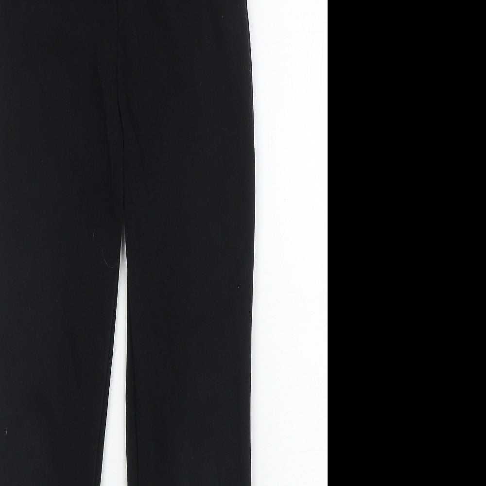 Dunnes Stores Girls Black Polyester Sweatpants Trousers Size 10-11 Years L23.5 in Regular Pullover