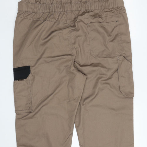 Powerfix Mens Brown Polyester Dungarees Trousers Size 40 L33 in Regular Buckle - Workwear