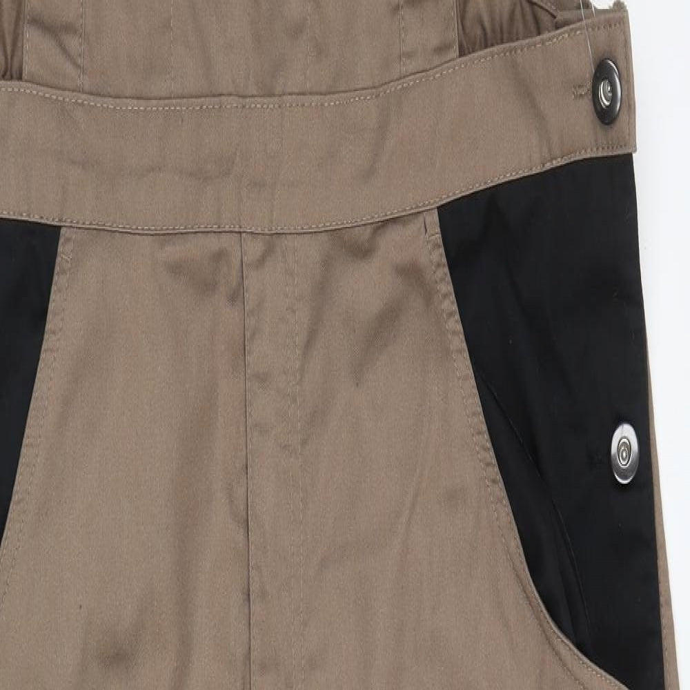 Powerfix Mens Brown Polyester Dungarees Trousers Size 40 L33 in Regular Buckle - Workwear