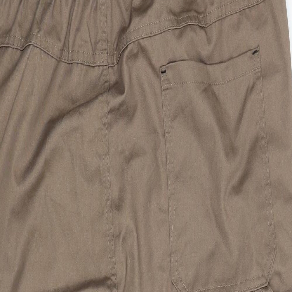 Powerfix Mens Brown Polyester Dungarees Trousers Size 40 L33 in Regular Buckle - Workwear