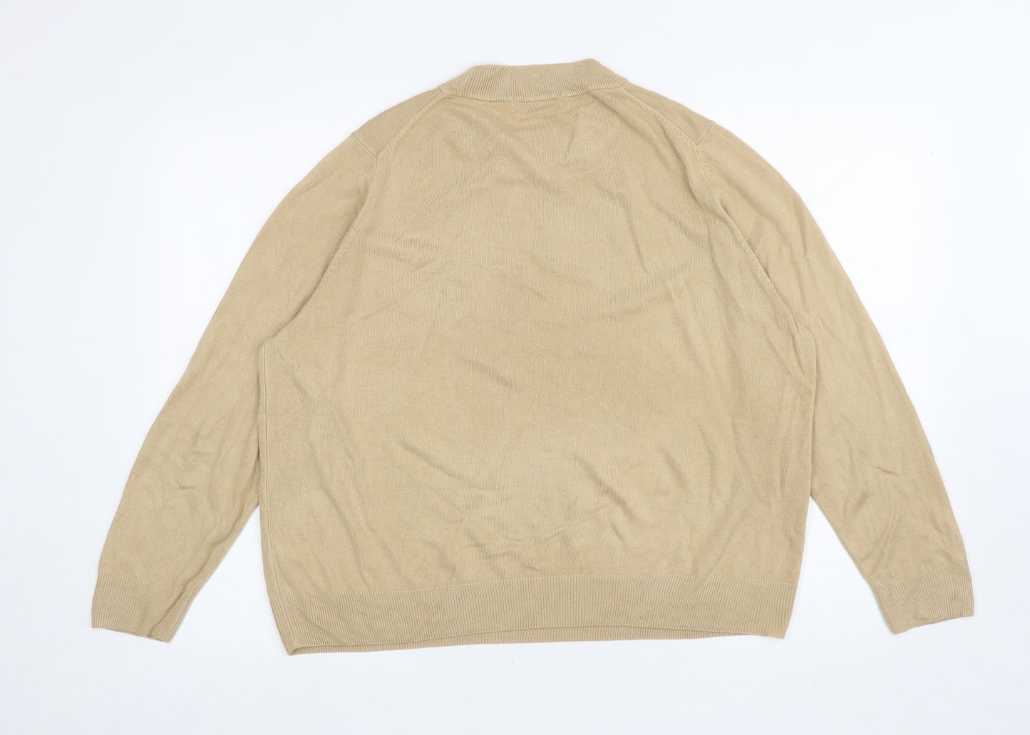 Marks and Spencer Womens Brown Crew Neck Acrylic Pullover Jumper Size 22