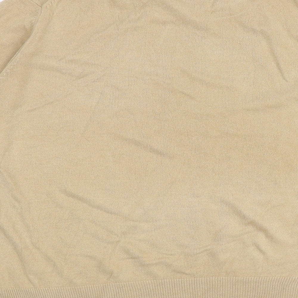 Marks and Spencer Womens Brown Crew Neck Acrylic Pullover Jumper Size 22
