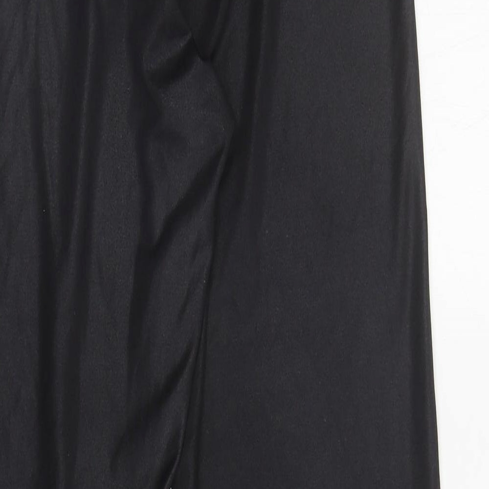 Topshop Womens Black Elastane Cropped Leggings Size 10 L26 in