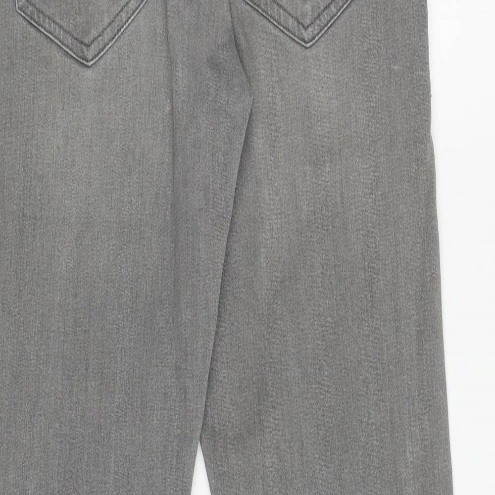 NEXT Mens Grey Cotton Skinny Jeans Size 28 in L31 in Regular Zip