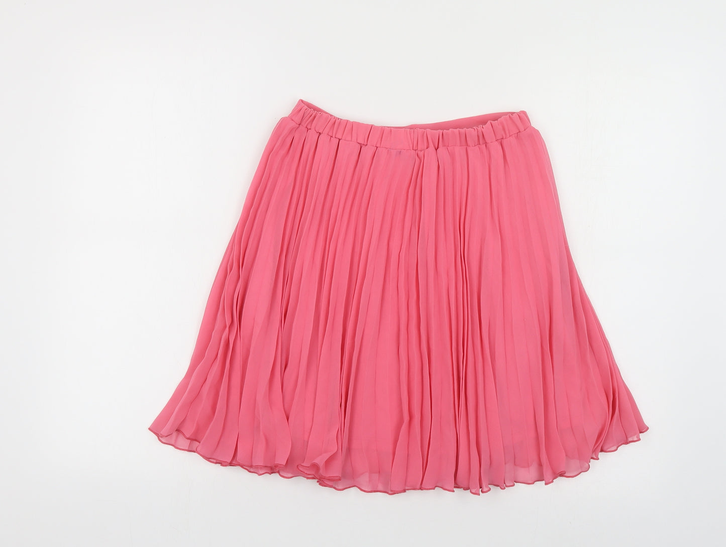 Miss Selfridge Womens Pink Polyester Pleated Skirt Size 4