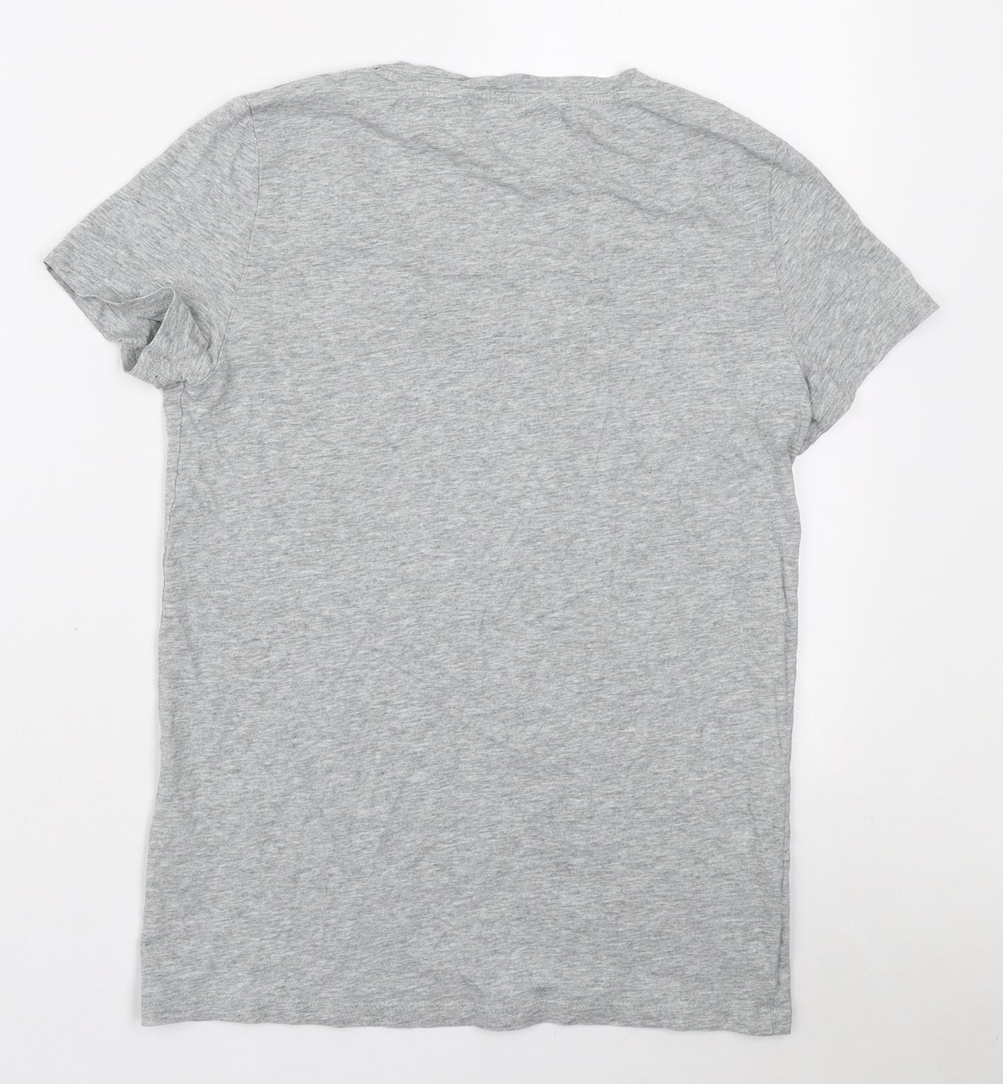 Lee Cooper Womens Grey Cotton Basic T-Shirt Size S Round Neck