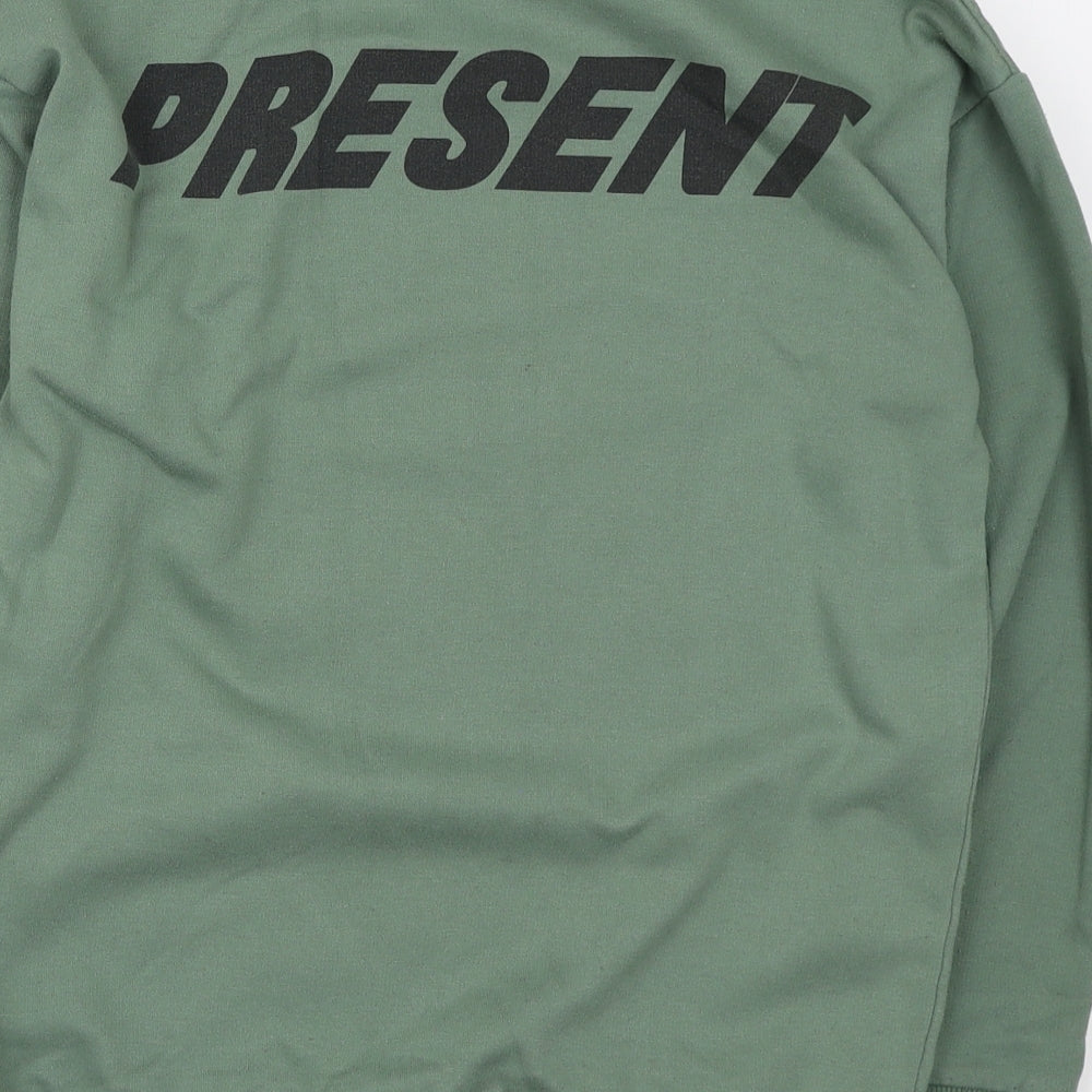 George Girls Green Polyester Pullover Sweatshirt Size 12-13 Years Pullover - Caught in the moment