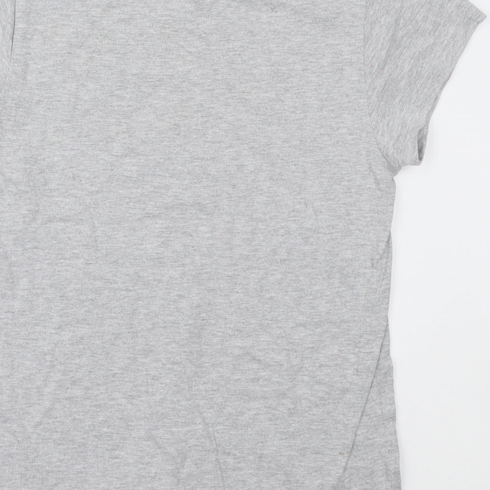 Studio Girls Grey Polyester Basic T-Shirt Size 12-13 Years Round Neck Pullover - #Drama Queen