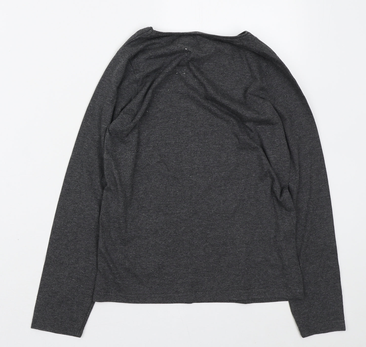 Primark Girls Grey Cotton Basic T-Shirt Size 10-11 Years Round Neck Pullover - You are eslagica