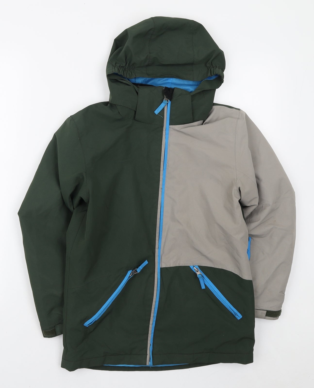 Crane Boys Green Ski Jacket Coat Size 9-10 Years Zip