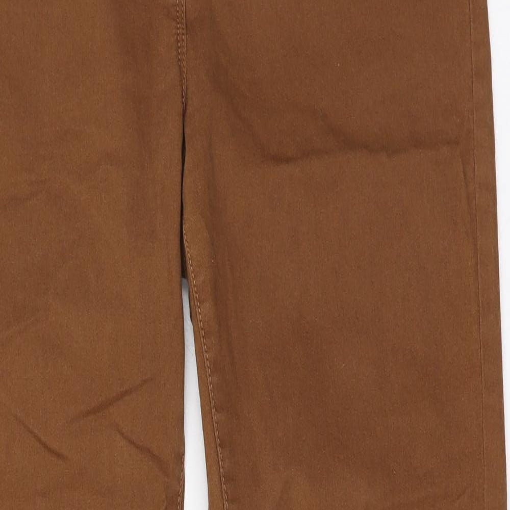 Marks and Spencer Womens Brown Cotton Jegging Leggings Size 12 L27 in